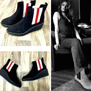 CECILIA NEW YORK Gemma Suede Leather boots NEW IN BOX